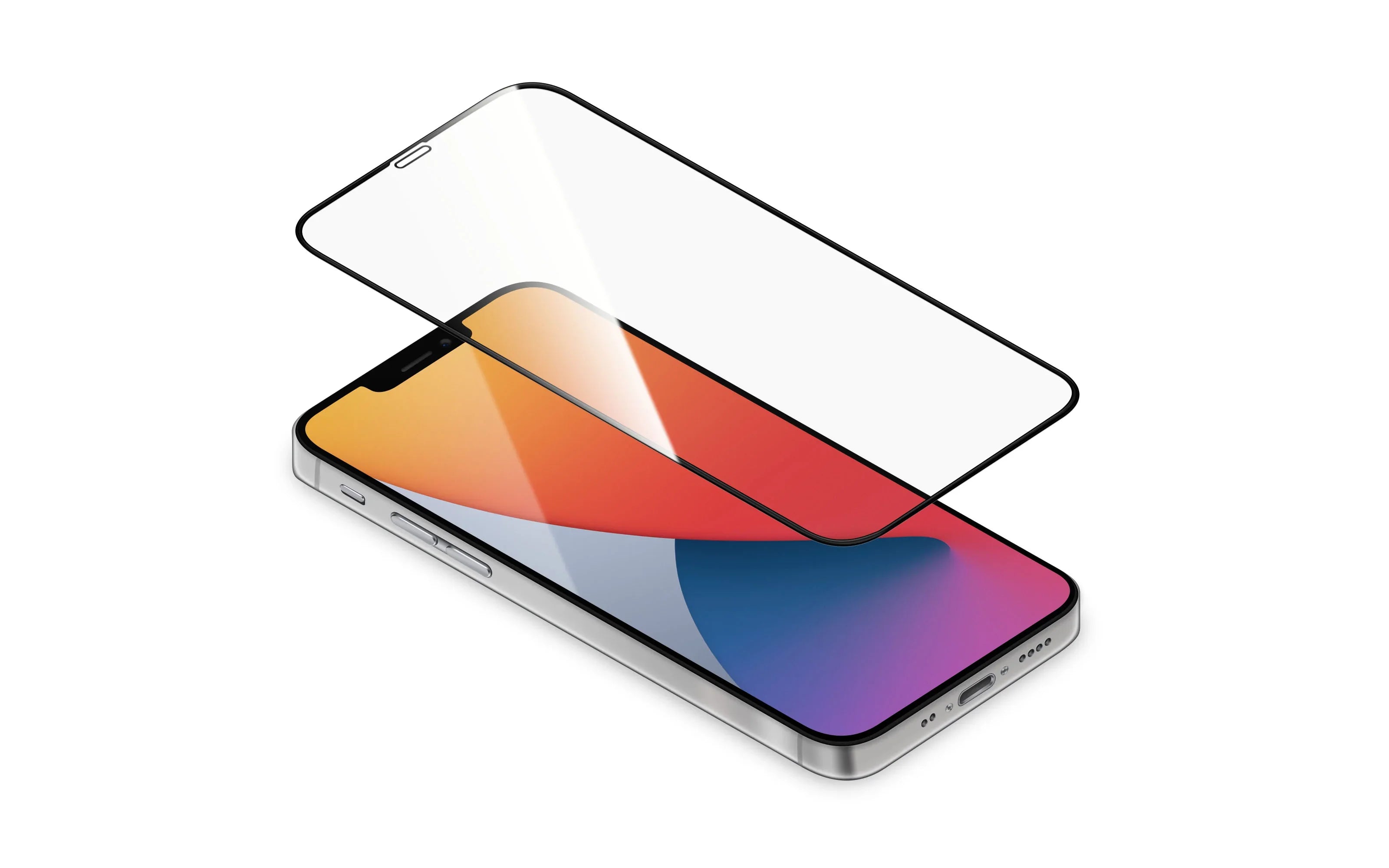 Torrii Bodyglass Anti-Bacterial Coating Full Coverage Curved For iPhone 12 Mini - Black - Tashqila Torrii Bodyglass Anti-Bacterial Coating Full Coverage Curved For iPhone 12 Mini - Black - Tashqila